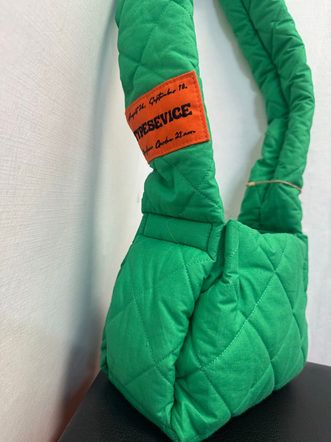 타입서비스 퀄팅 숄더백 크로스백 가방 그린 이선빈 착용 상품이미지8