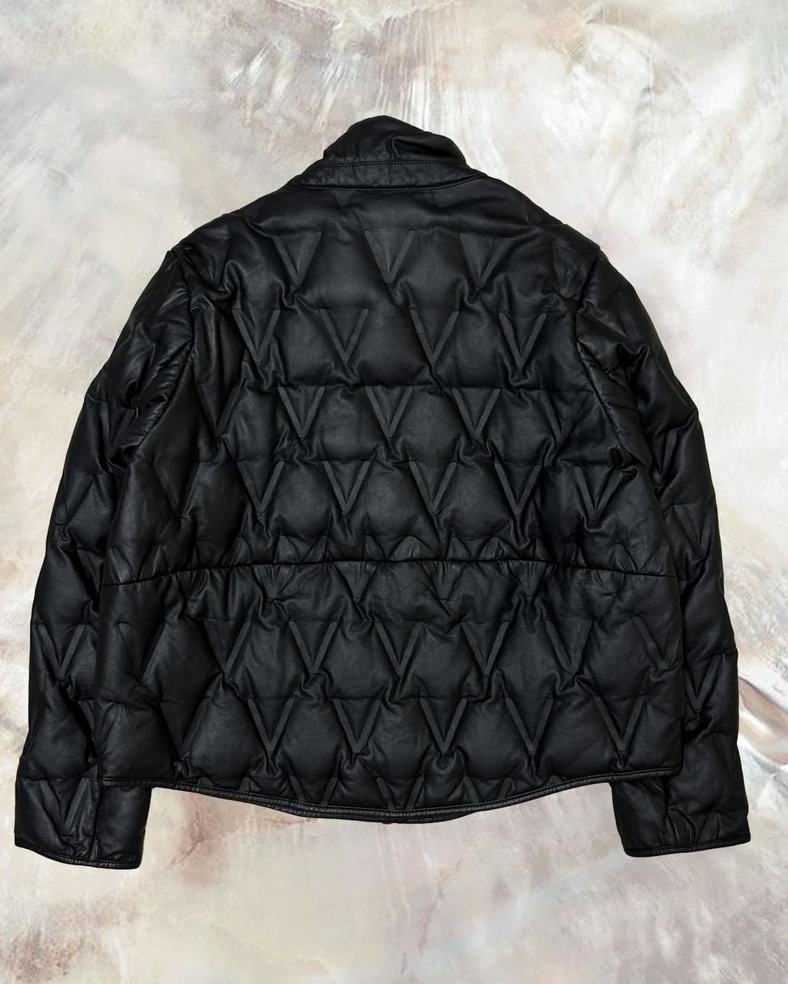 빈티지 레더 경량패딩 자켓 상품이미지6