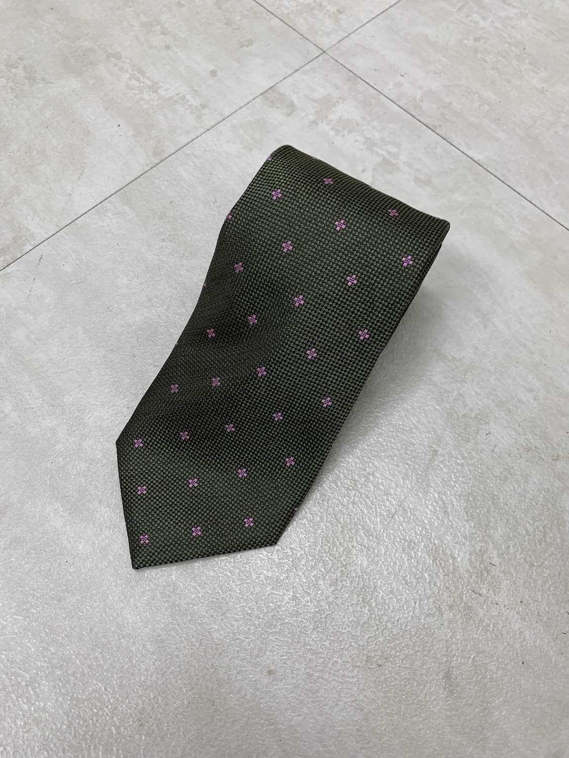 펜디 그린 플라워 패턴 디테일 넥타이 #291 상품이미지1