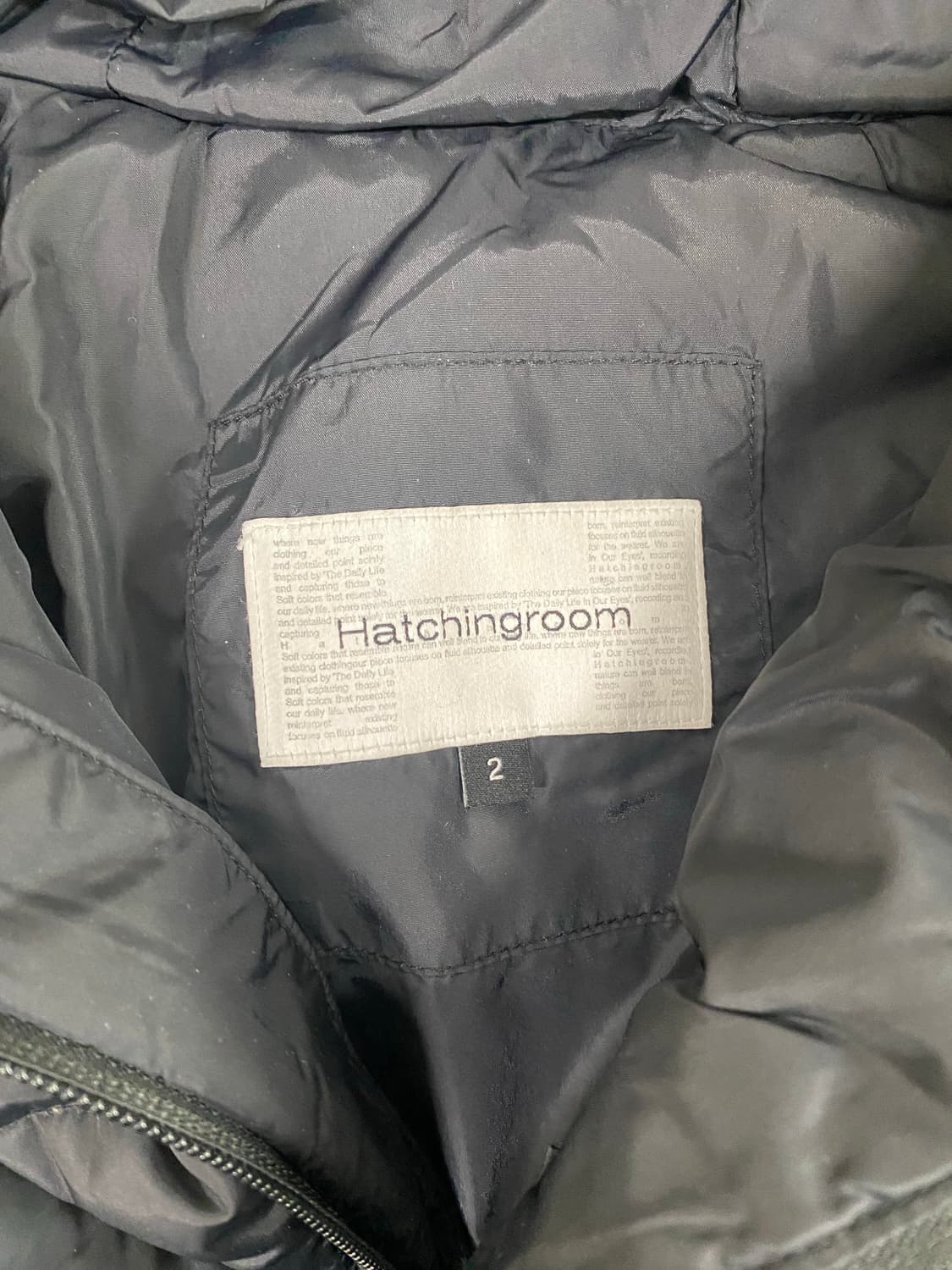 해칭룸 웹구스 다운(2) 23FW 블랙 상품이미지4