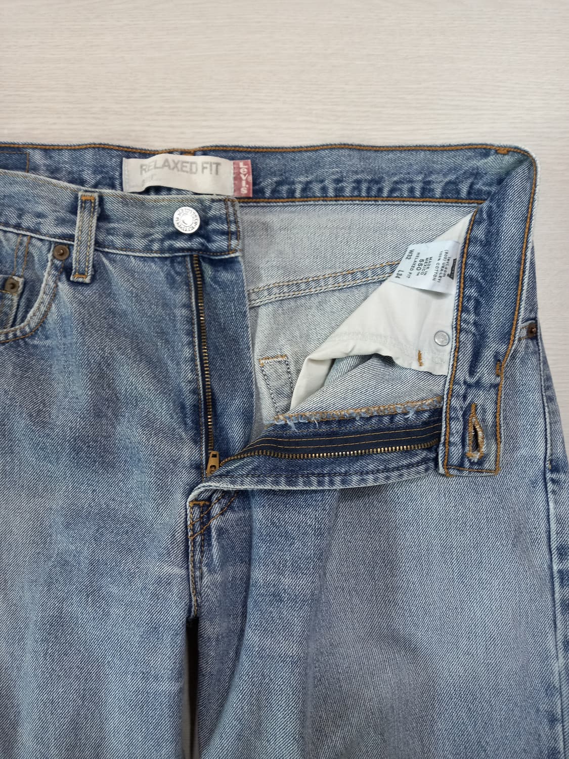 32 00's 리바이스550 Mexico 세미와이드진 연청 32-256 상품이미지7