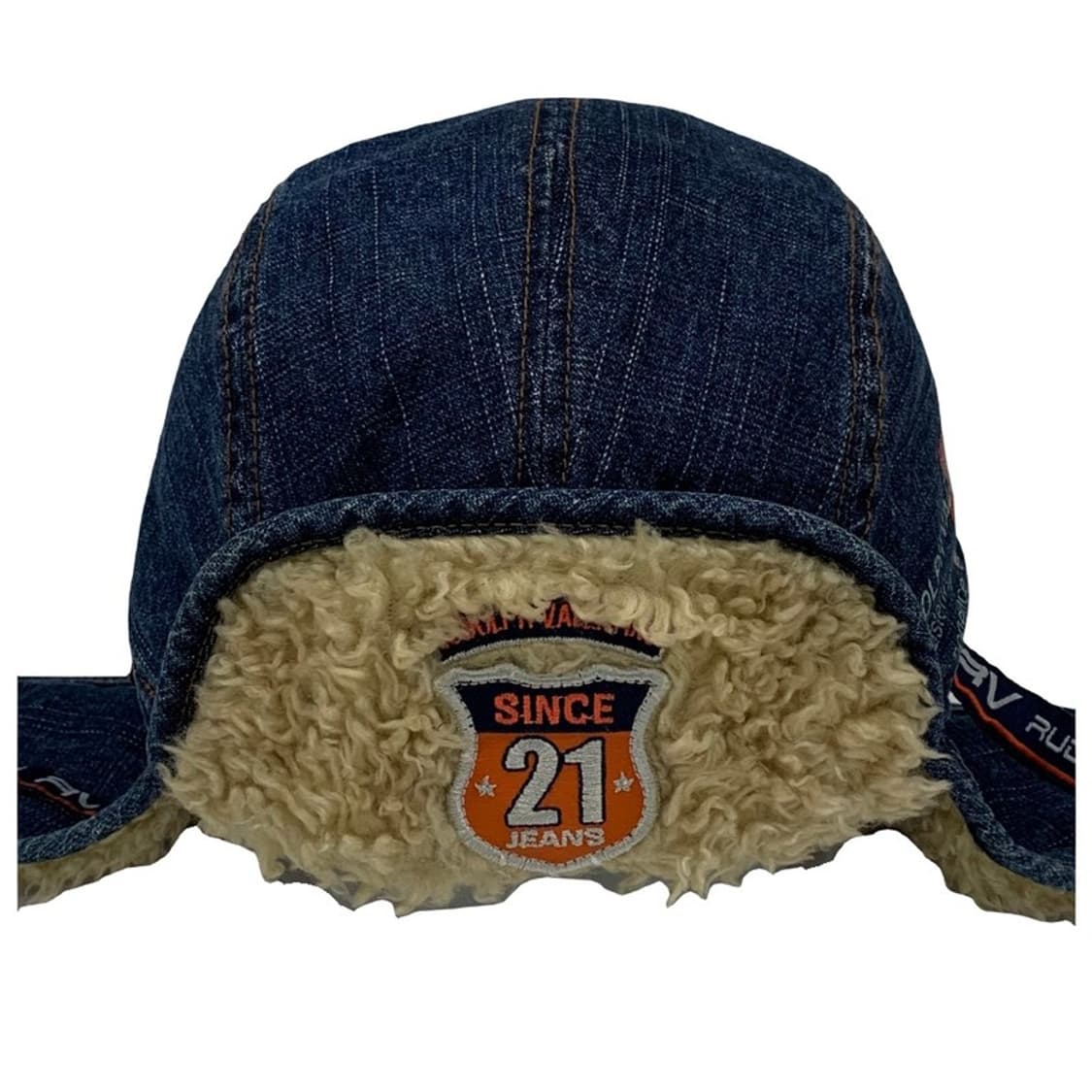 루돌프 발렌티노 빈티지 데님 트래퍼햇 상품이미지1