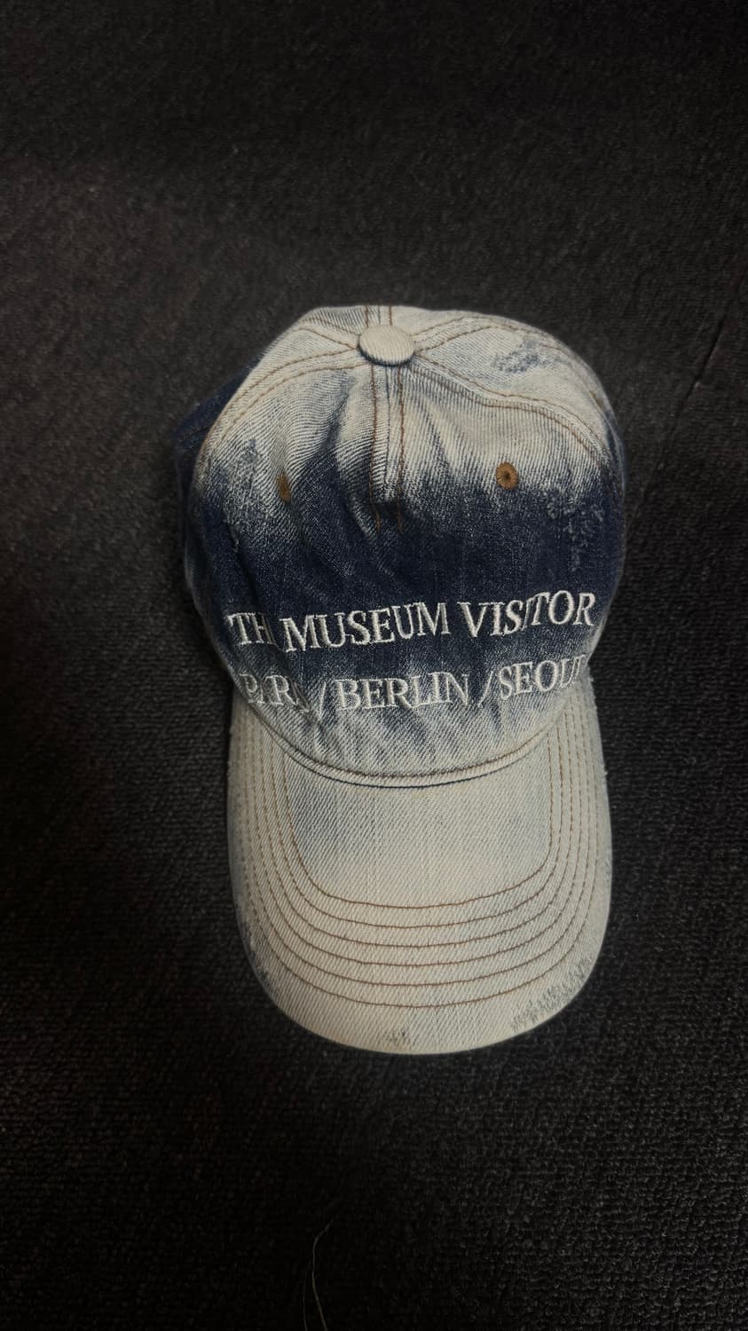 더뮤지엄비지터 데님 워싱 볼캡 상품이미지3