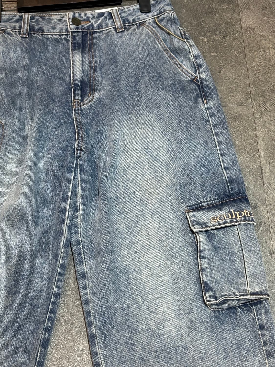 스컬프터 데님 카고 팬츠 바지 S사이즈 상품이미지4