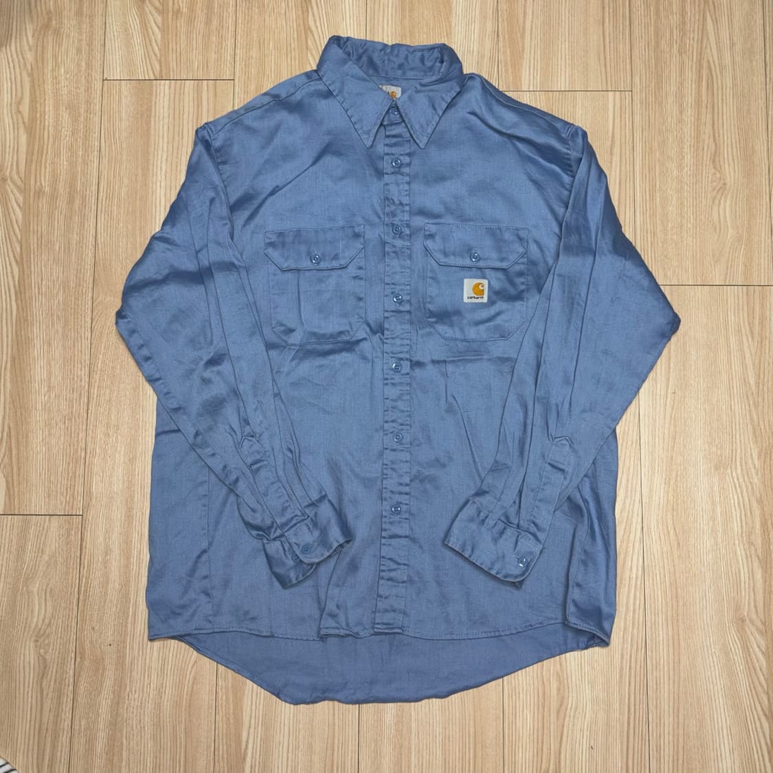 칼하트 코튼 셔츠 블루 상품이미지1