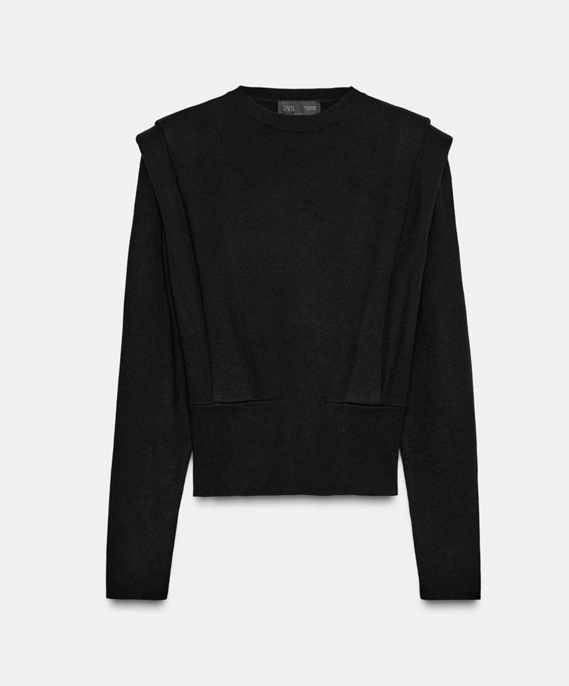 ZARA 어깨패드 라운드넥 니트 상품이미지2