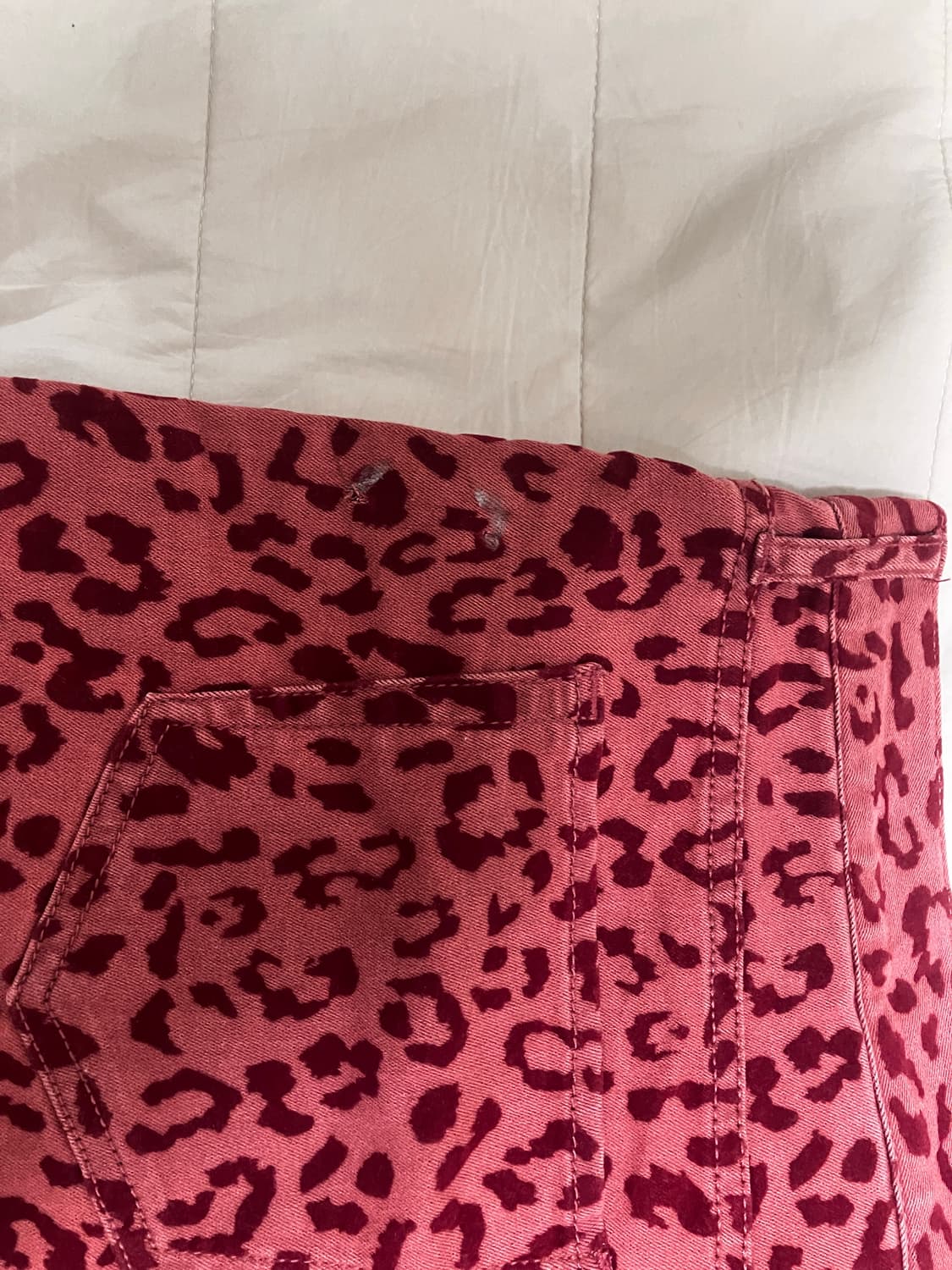 갸루 레오파드 팬츠 (사이즈 큼) 상품이미지3