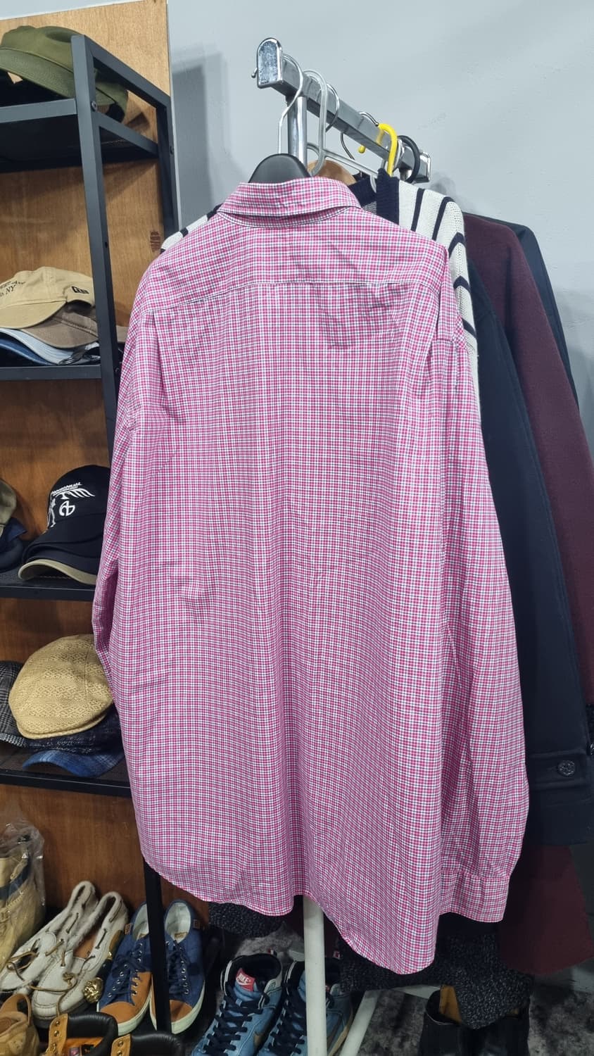 폴로 남성용 체크셔츠 가슴단면70(2xL) 국내115이상 (1번실착제품) 상품이미지4