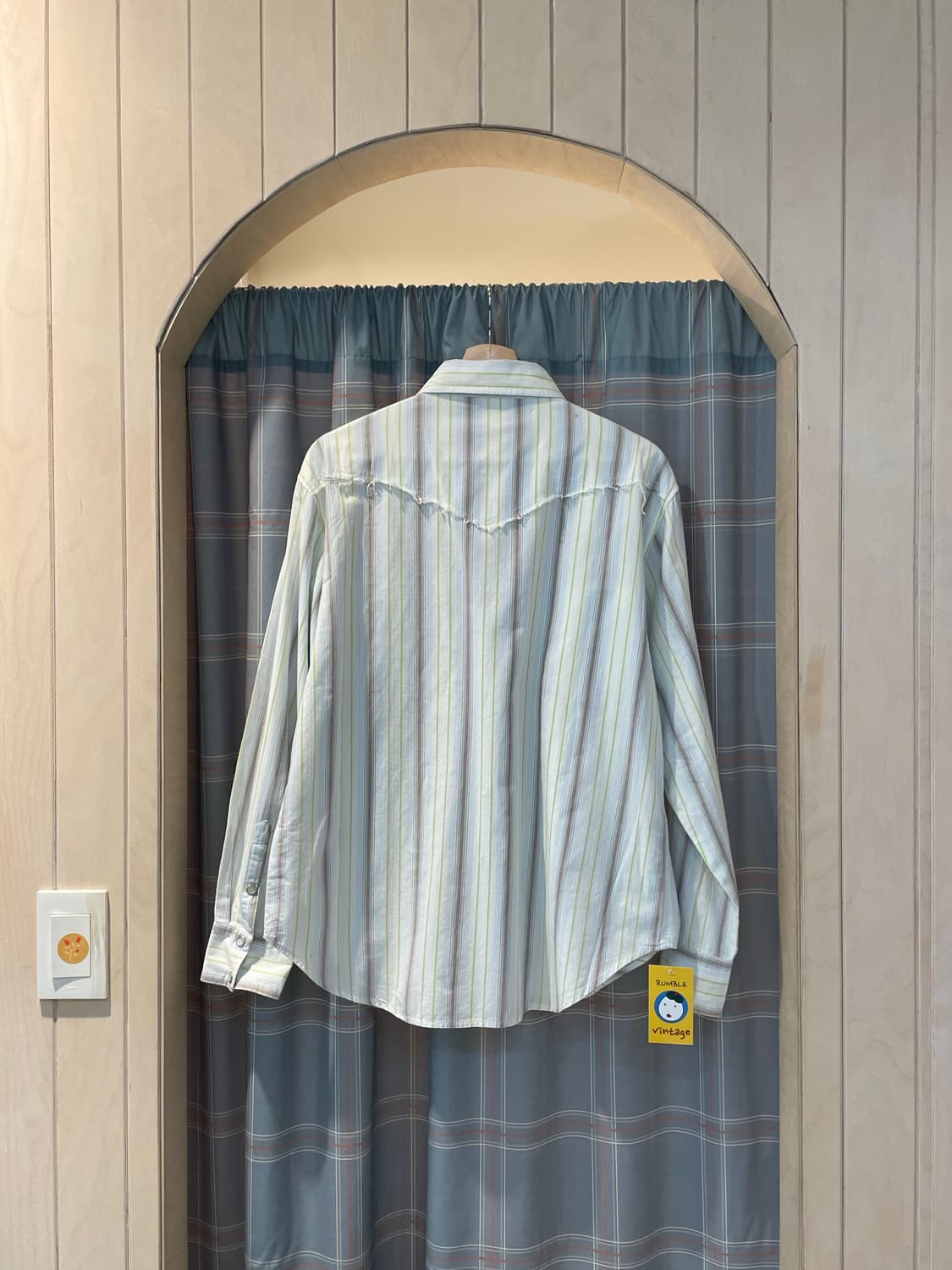 일본빈티지 스트라이프 웨스턴셔츠 상품이미지6