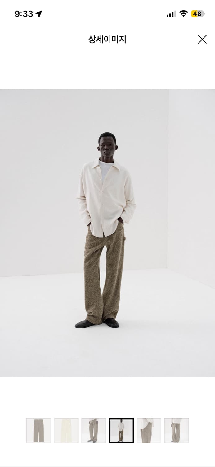 25aw 홈스펀 트위드 페인터 팬츠 구해요 상품이미지1