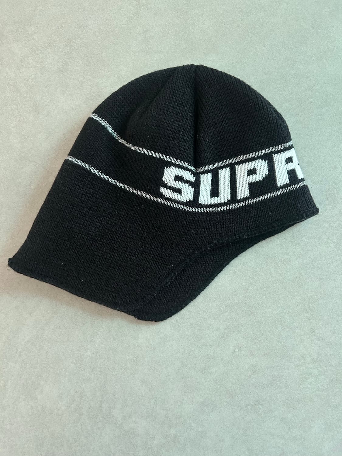 슈프림 이어플랩 비니 블랙 상품이미지1