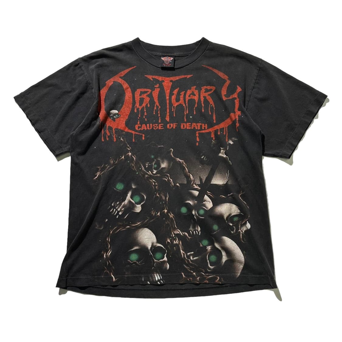 RockEagle 90‘s 오비추어리 싱글스티치 반팔 상품이미지1