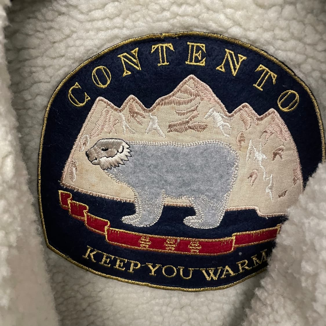 JPN 빈티지 시어링 레더 디테일 에스틱 패턴 자켓 상품이미지7