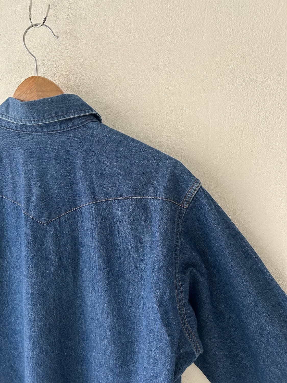 80s vtg WRangler Denim Western shirt. 상품이미지9