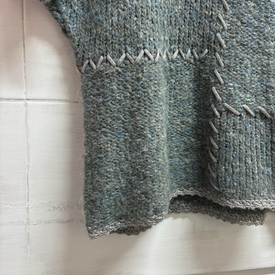 Belta attrice 모헤어 모리걸 울 반팔 니트 탑 상품이미지3