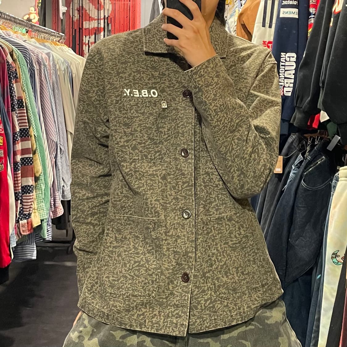 [IM] OBEY 오베이 패턴 자켓 상품이미지3