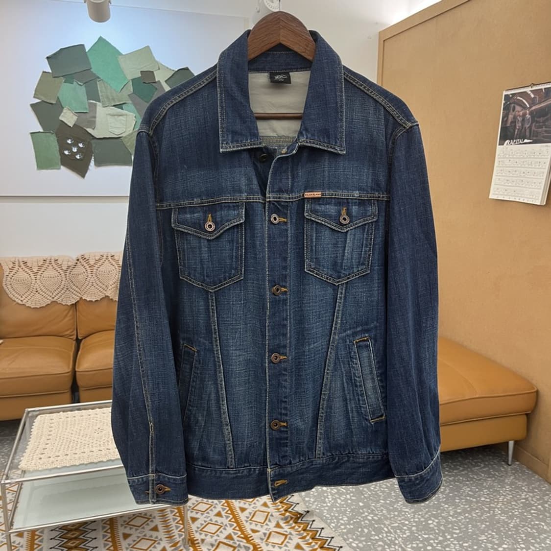 마자플라바 올드스쿨 빈티지 오버핏 데님 자켓 100 C10710 상품이미지3