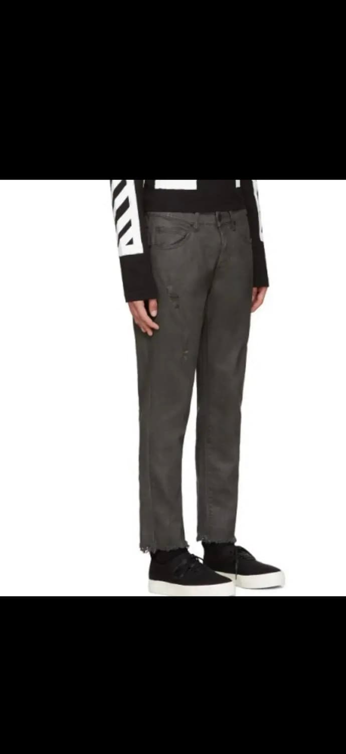 [36]106.오프화이트 코팅진 블랙 (Offwhite denim) 상품이미지2