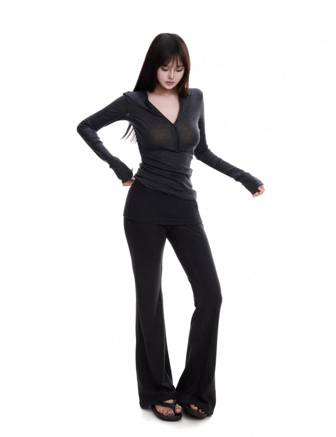 여성 긴소매 티셔츠 상품이미지1