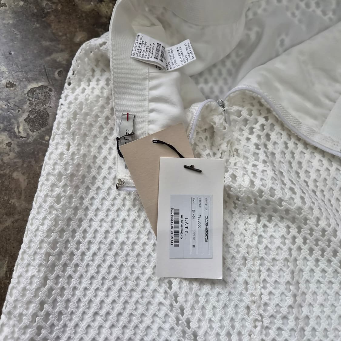 64) 새제품 한섬 래트 바이티 레이스 스커트 상품이미지6