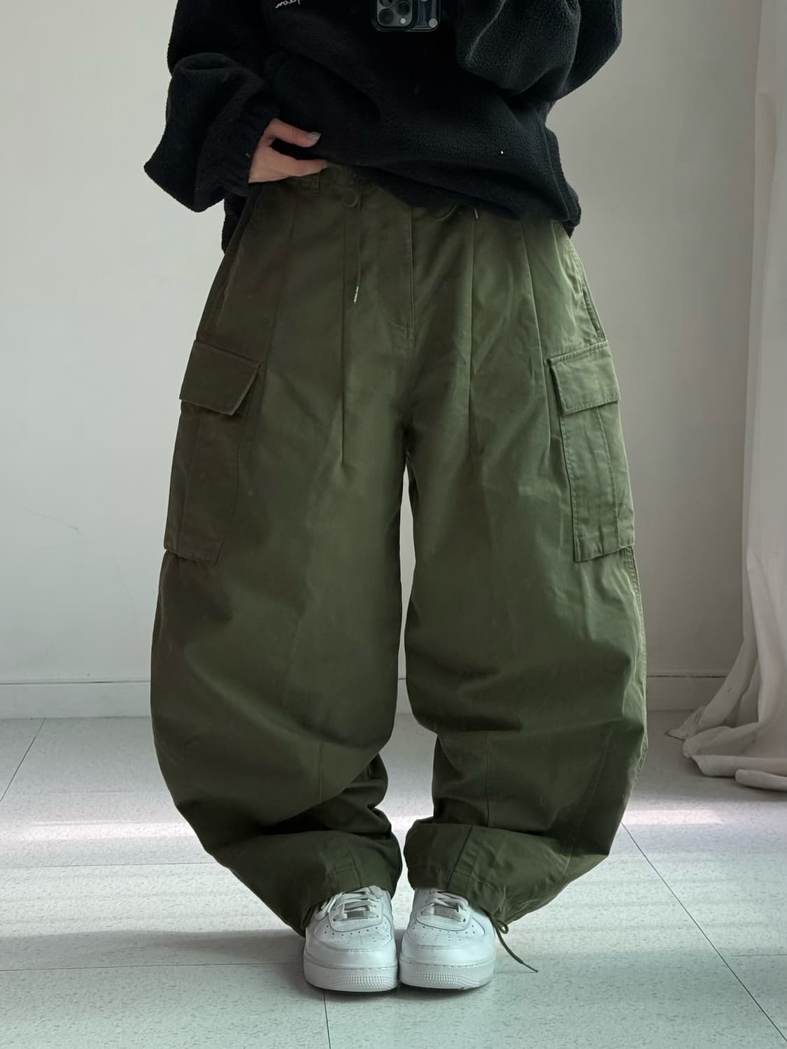 빅유니온 카키 카고팬츠 상품이미지1