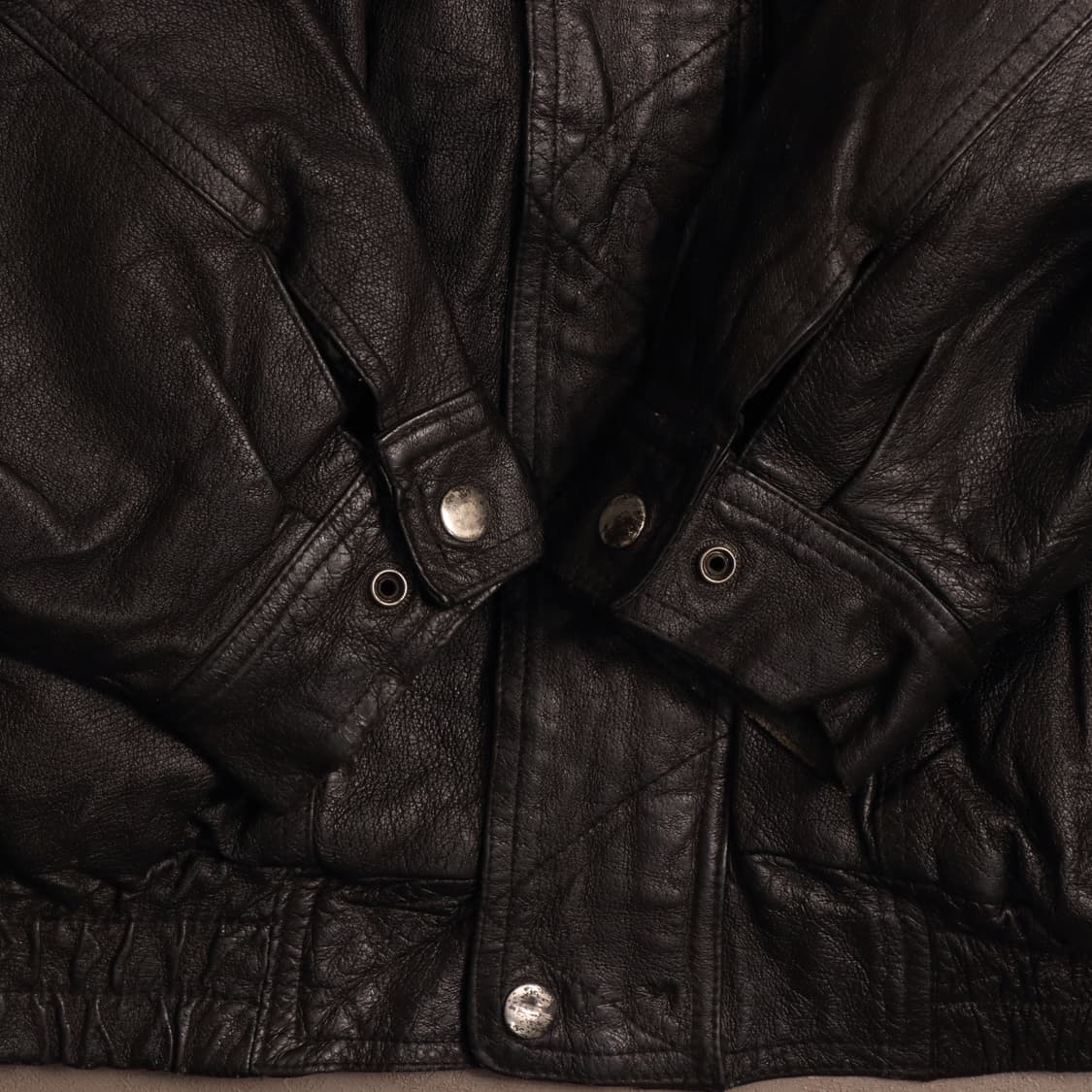 90's 빈티지 소가죽 레더 봄버 자켓 A1672 상품이미지5