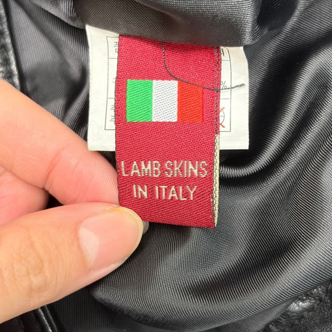 100% 이탈리아 램스킨 레더 자켓 46 상품이미지5