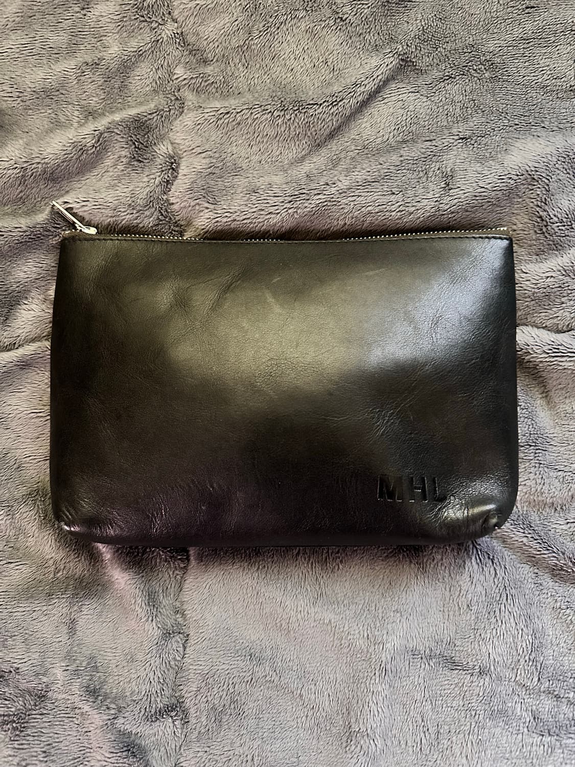 마가렛호웰 레더 파우치 블랙 상품이미지1