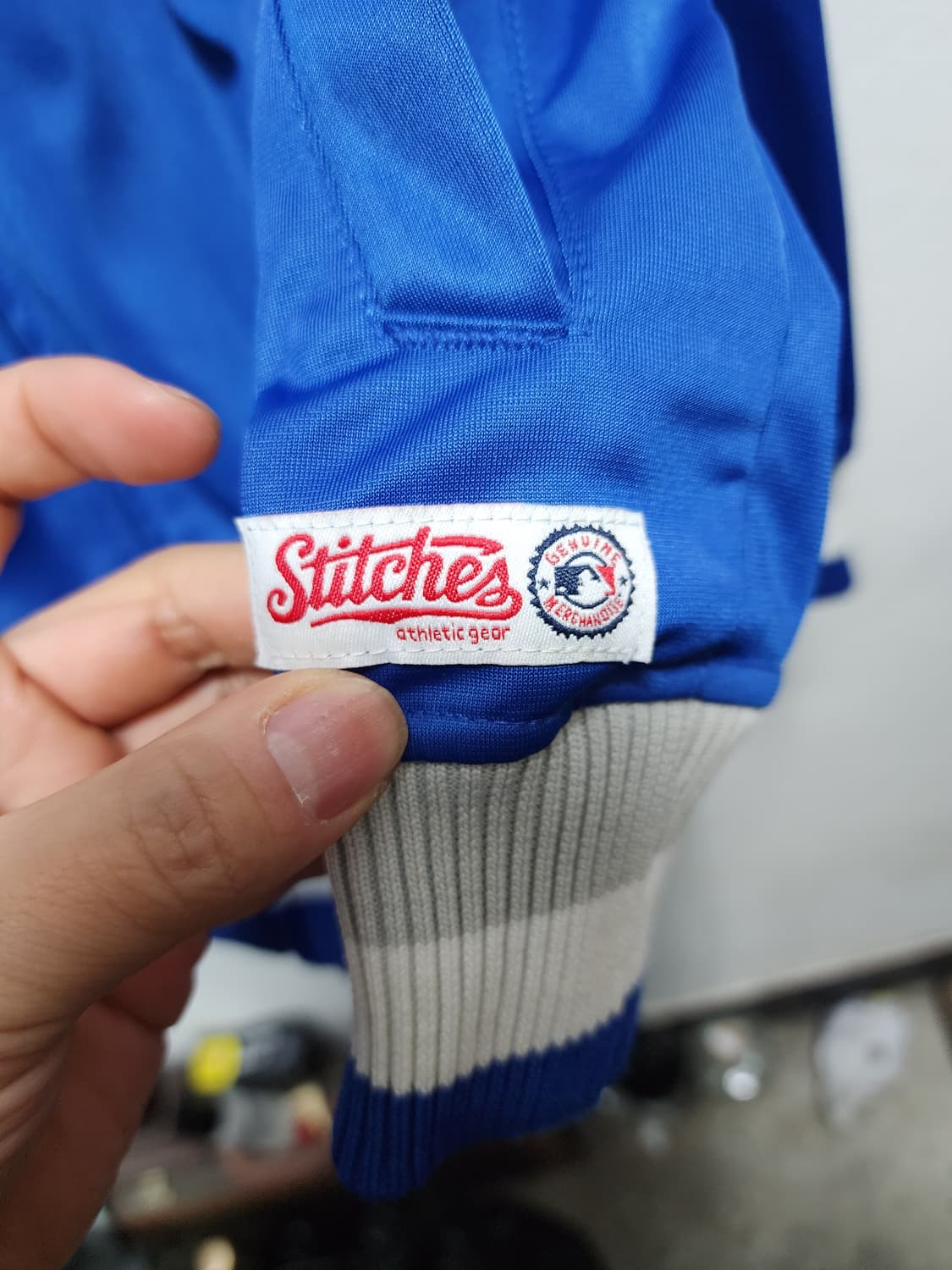 Stitches x MLB LA 스티치스 블루 야구점퍼  상품이미지5