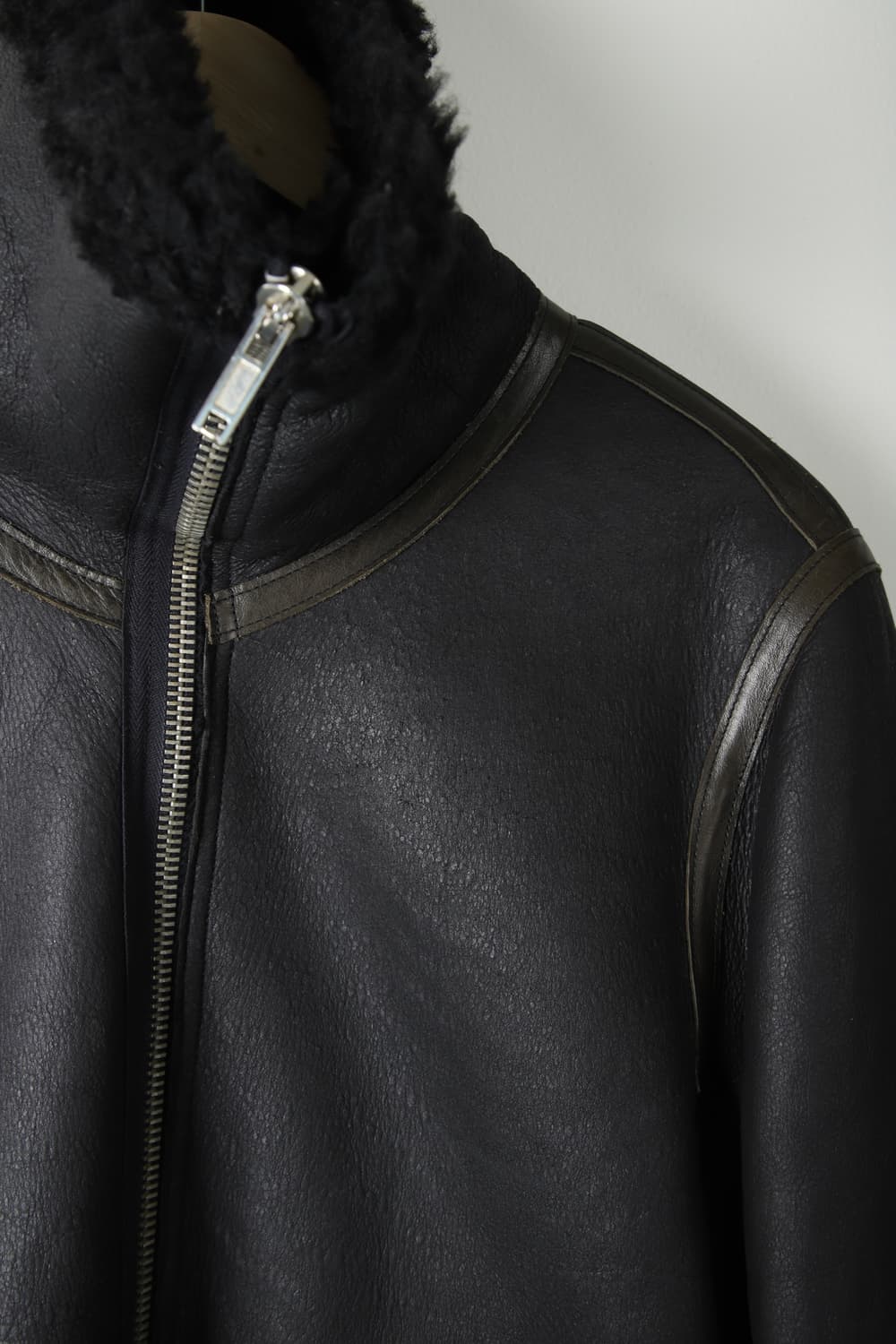 46 / 릭오웬스 하이넥 무톤 무스탕 자켓 상품이미지5