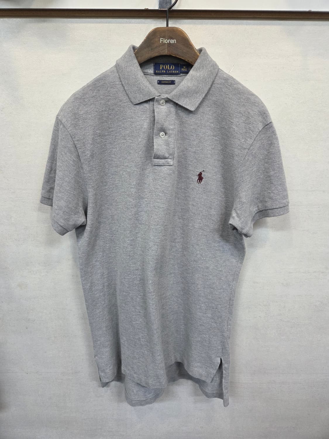 폴로랄프로렌 버건디포니 카라반팔 커스텀핏 m 그레이 상품이미지1