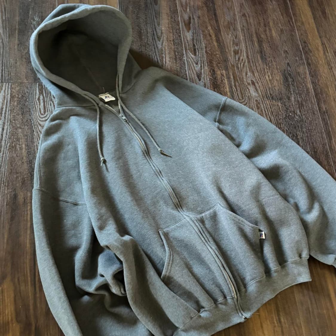 00s 러셀 애슬레틱 후드집업 그레이 상품이미지2