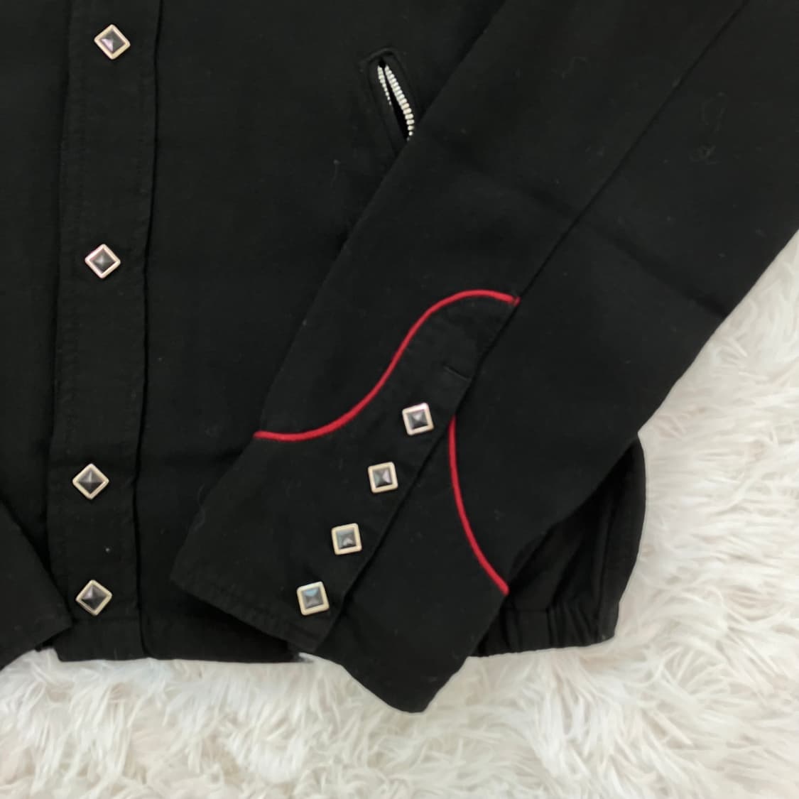 빈티지 히스테리 글래머 스컬 버튼셔츠 y2k 스트릿 갸루 펑키 일본빈티지 상품이미지8