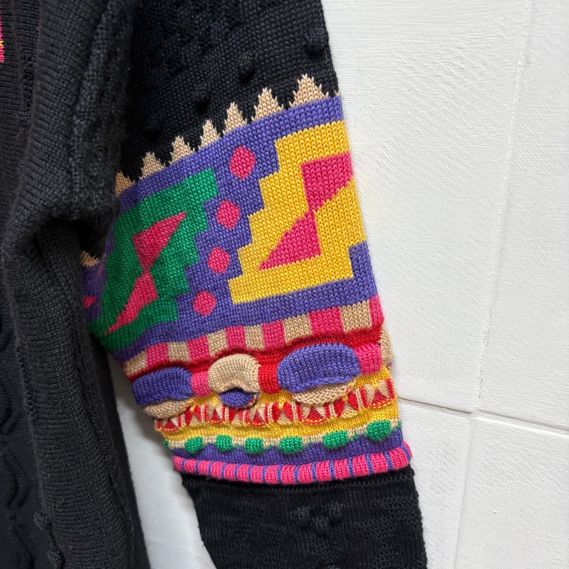 JAPAN 빈티지 유니크 비비드 니트 상품이미지5