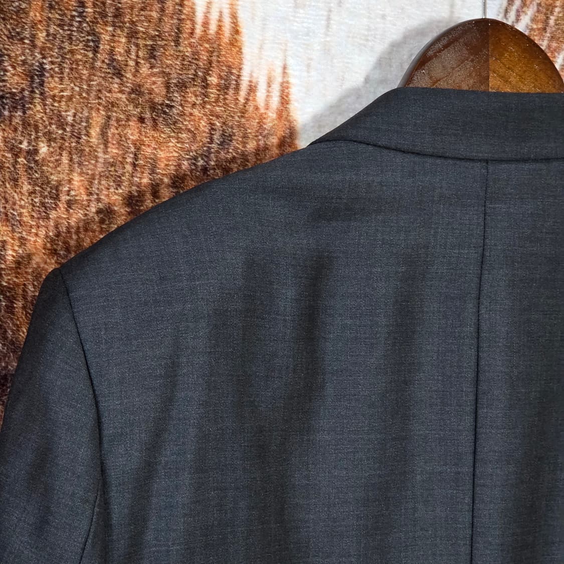 블랙 차콜 오버핏 블레이저 자켓 상품이미지5