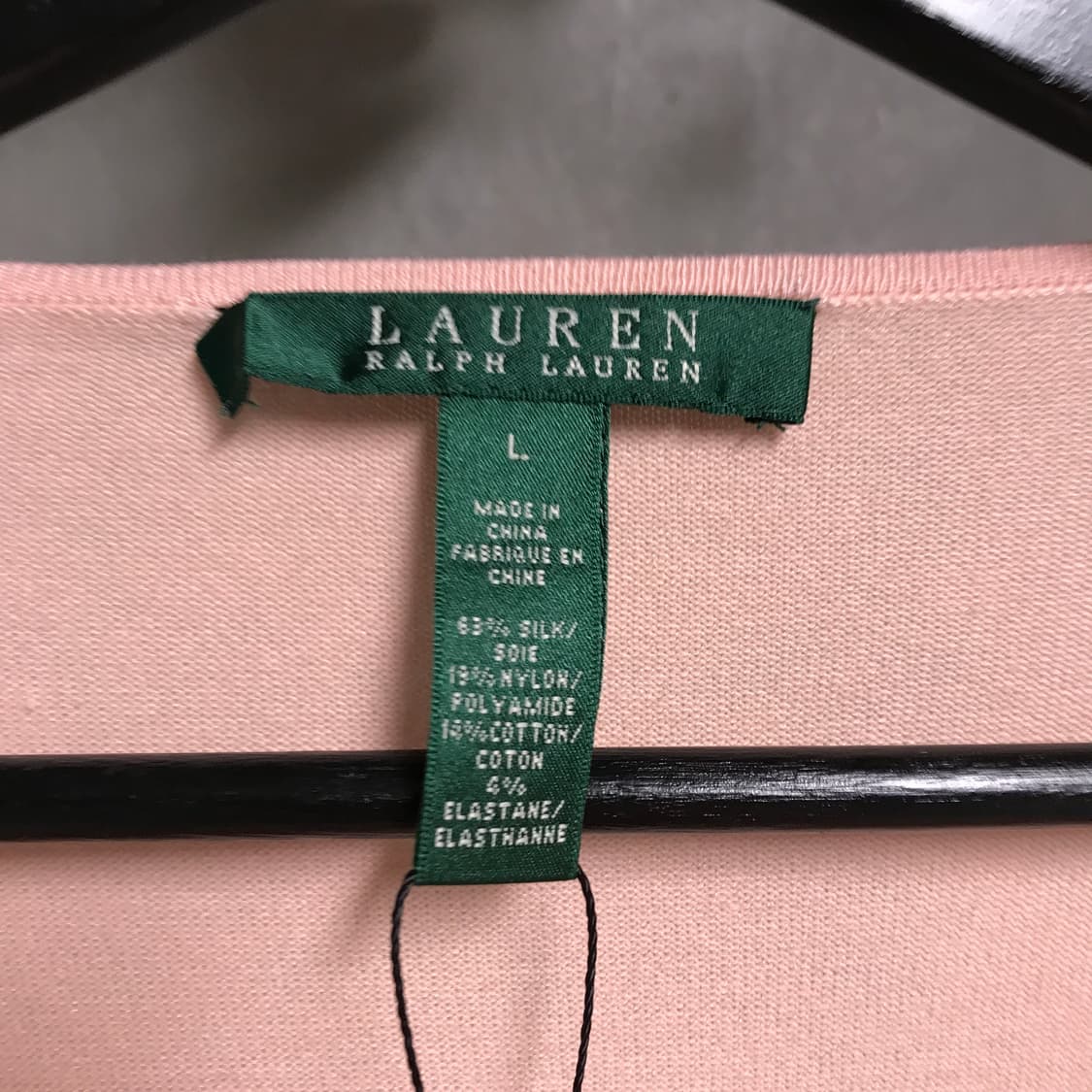 랄프로렌 반팔 니트 핑크 L(W) 상품이미지4