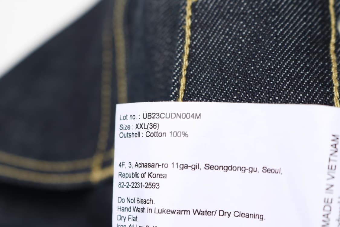 [36인치] 유니폼브릿지 5포켓 셀비지 인디고 데님팬츠 (거의 새상품) 상품이미지5