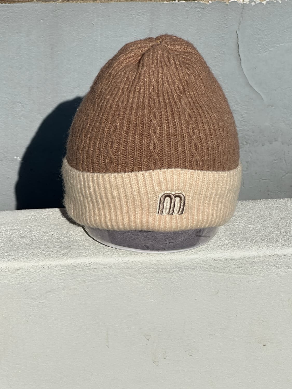[M] 빈티지 베이지톤 비니 모자 상품이미지1