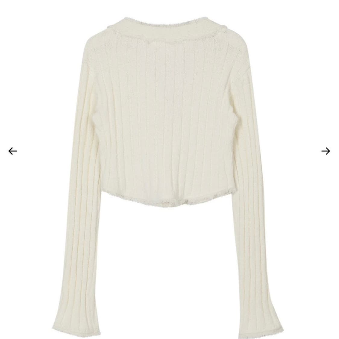 보헤미안서울 테슬 가디건 아이보리 상품이미지2