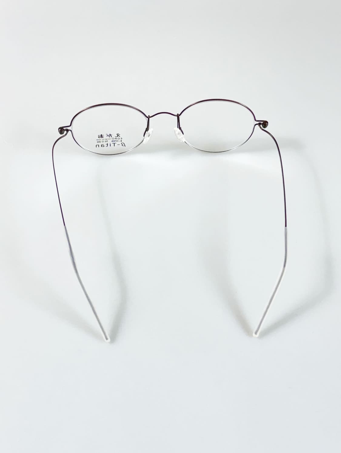 Egao B-Titan 티타늄 슬림 라운드 빈티지 안경 상품이미지5