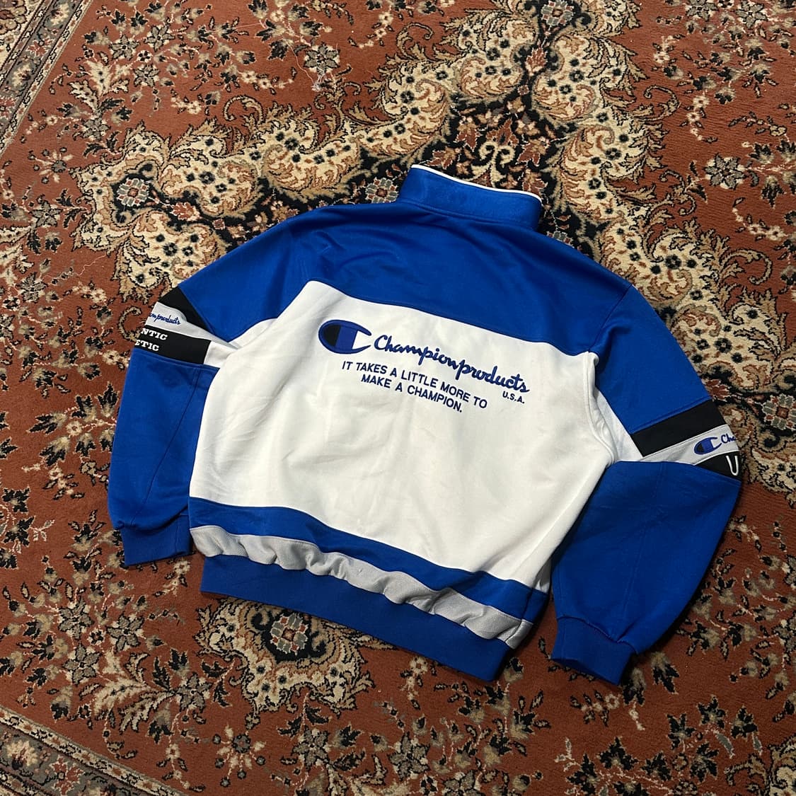 챔피온 90s 올드스쿨 트랙탑 자켓 USA (L) 상품이미지6