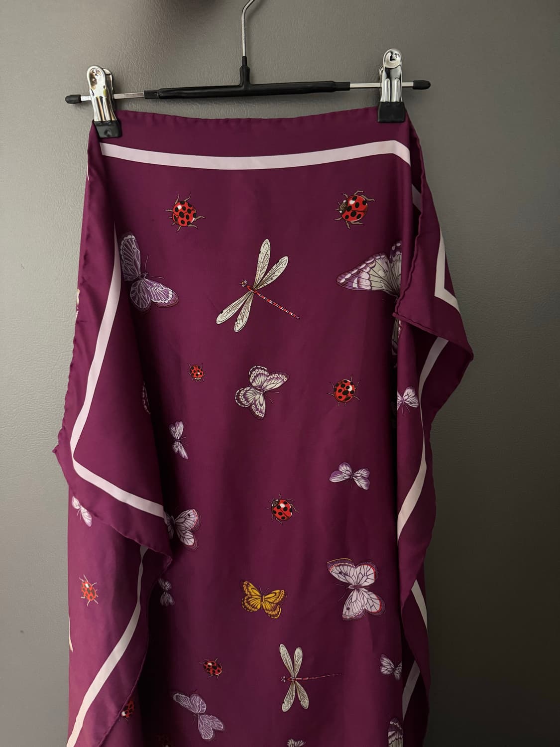 체리와인 빈티지 스카프 상품이미지2