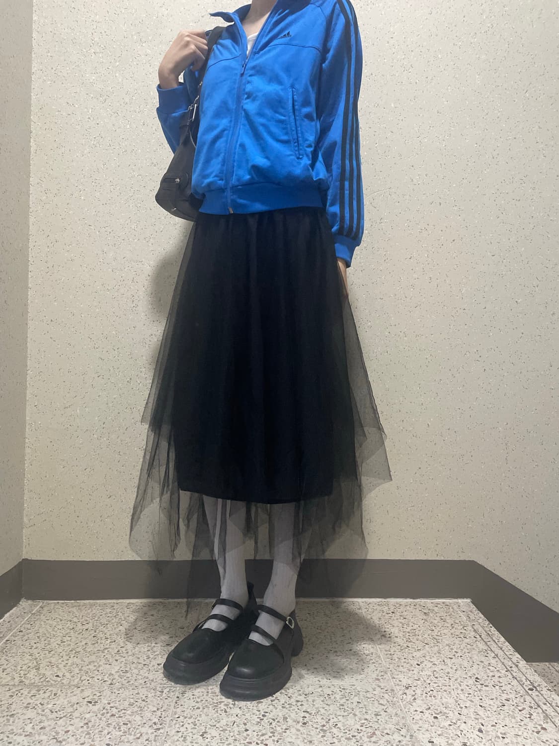 아디다스 블루 블랙 트랙탑 상품이미지3