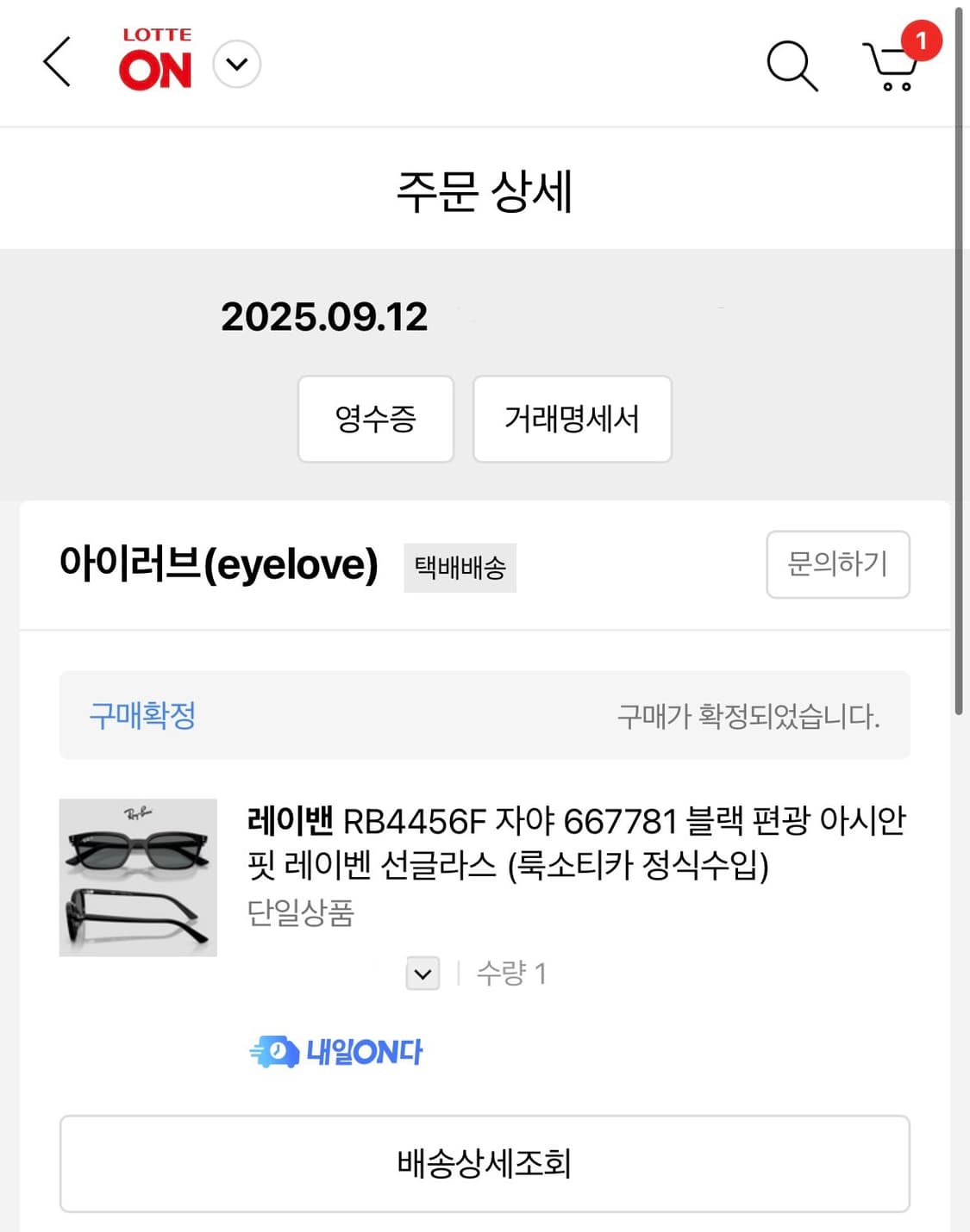 레이벤 RB4456F ZAYA 블랙 선글라스 상품이미지6