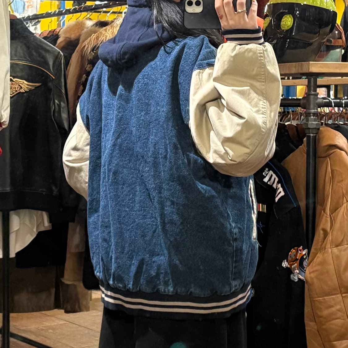 [HI] VTG 후드 데님바시티자켓 상품이미지5