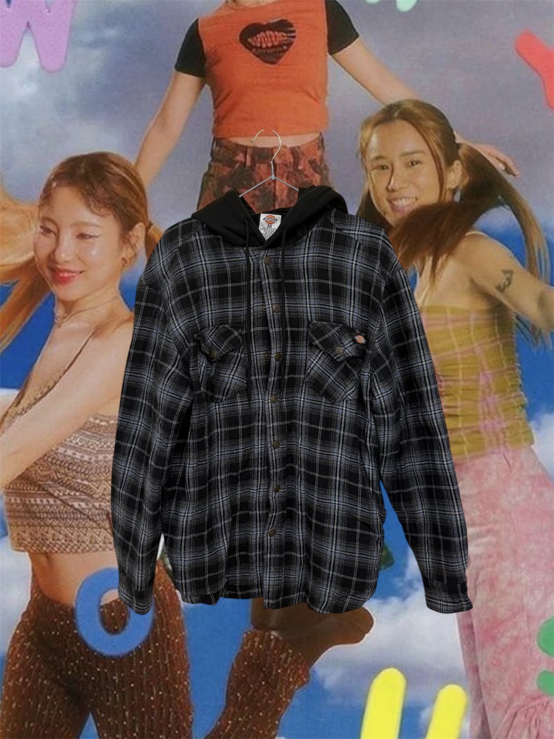 Dickies check hoody zipup 상품이미지1