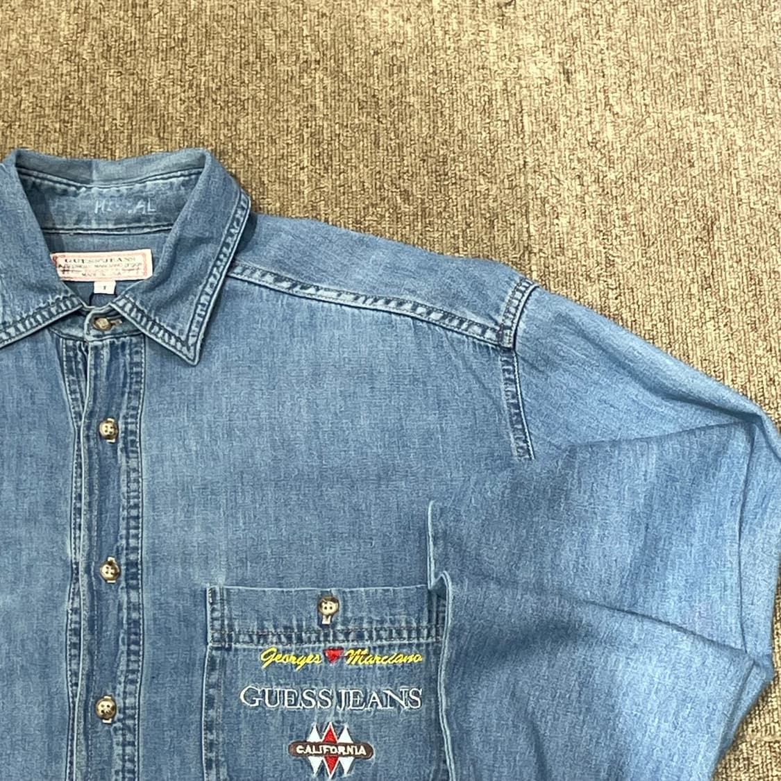 8090s Guess jeans 게스 진스 데님 셔츠  상품이미지2