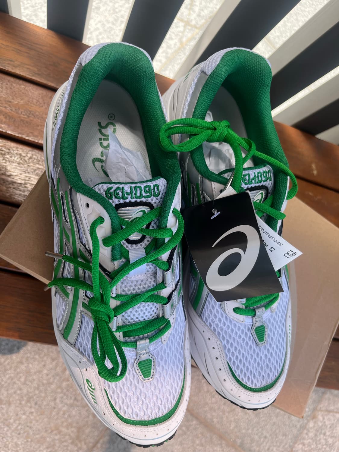아식스 gel 1090 그린 295 판매합니다 상품이미지2