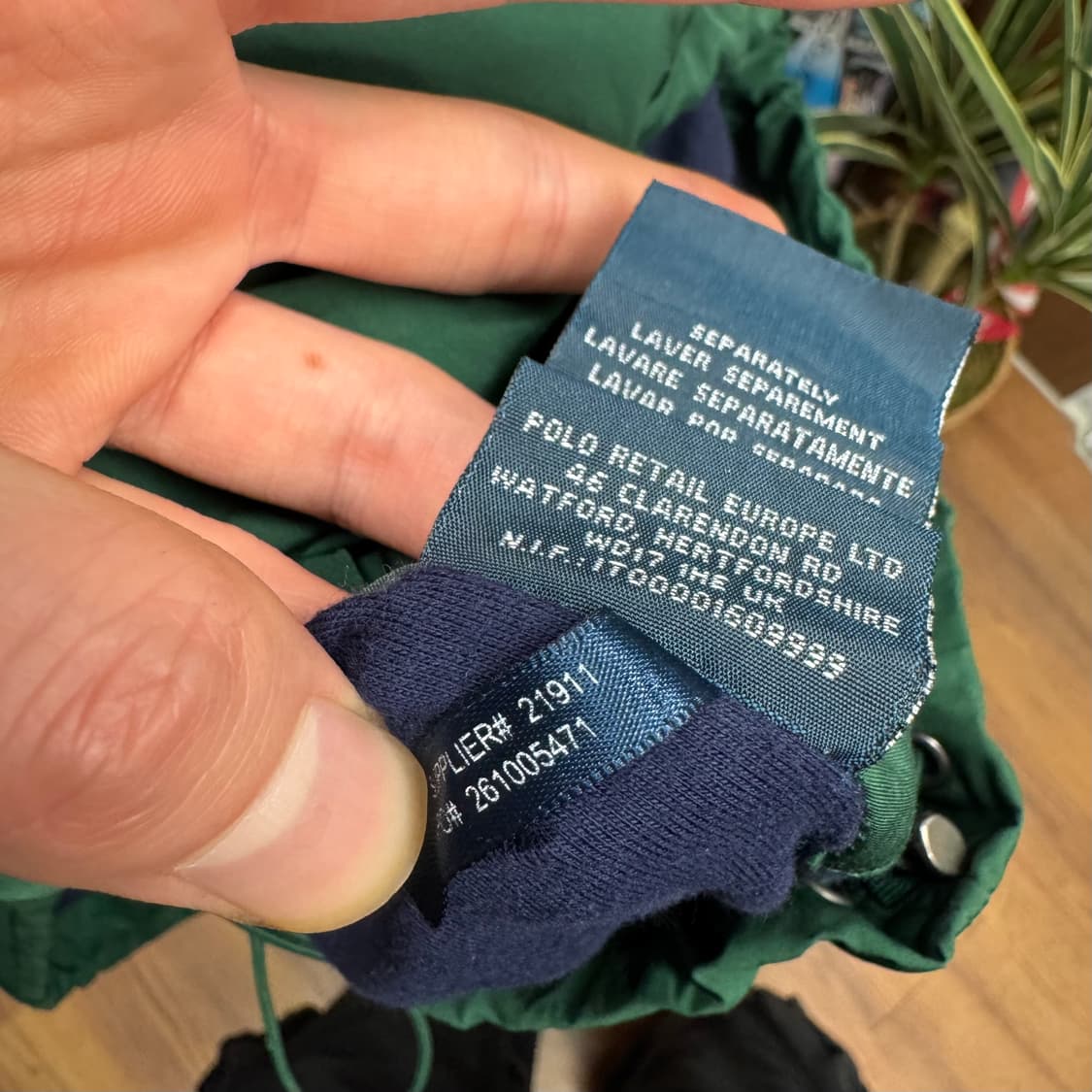 00s 폴로 랄프로렌 나일론 자켓 전면 로고 포인트 그린 상품이미지7