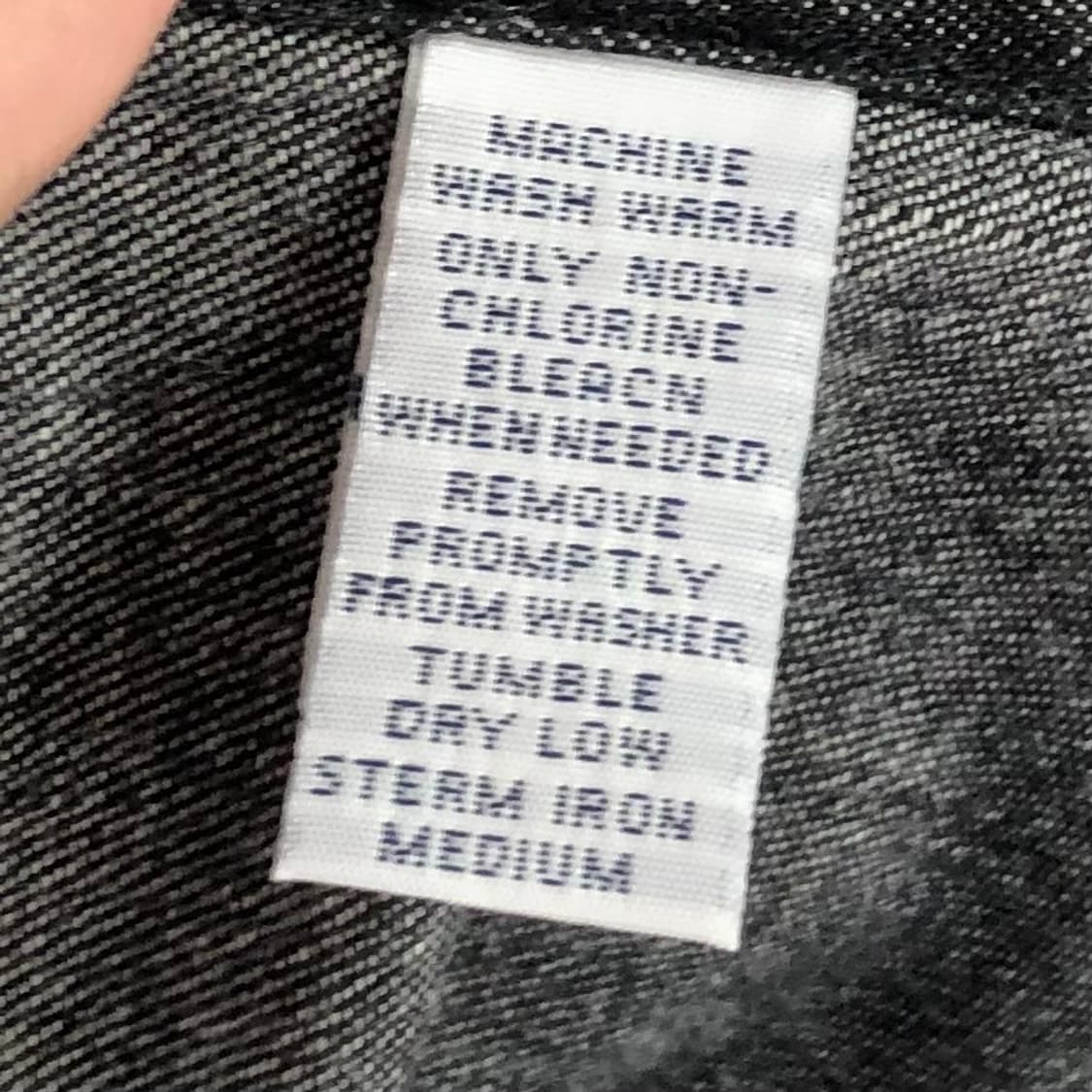 XL 폴로 블랙 데님 셔츠 상품이미지4